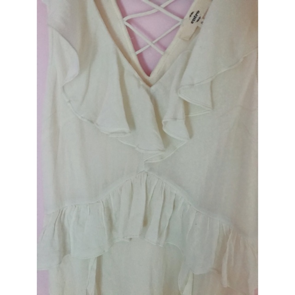 Entro | White Ruffle Dress - Picture 2 of 10